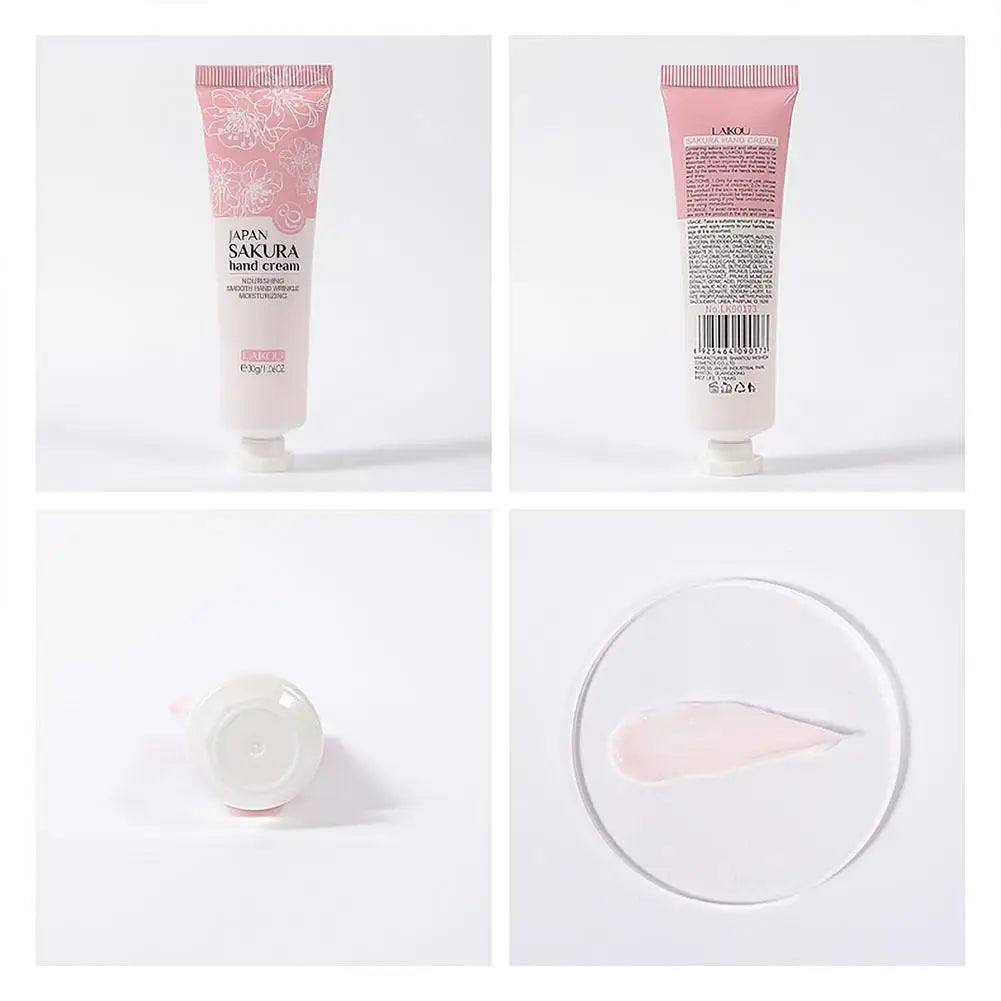 Sakura Hand Cream Skin Soften Nourish Hydrating Anti-drying Deep Repairing Smoothing Hand Care Cracked Repair Products