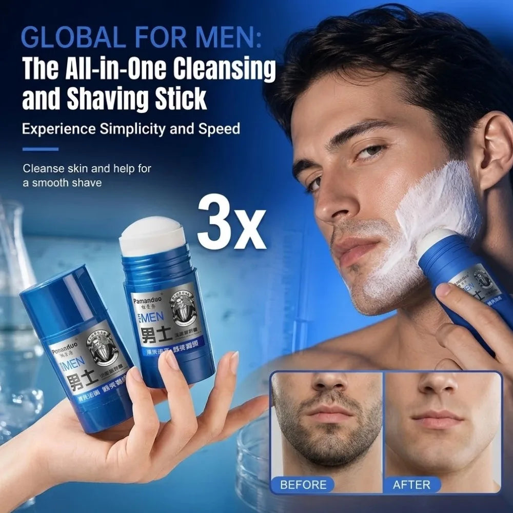 Men's Shaving Cream Softens Beard Gentle Non Irritating Foam Rich Shaving & Cleansing Cream Beard Shave Cream 1/2/3pcs