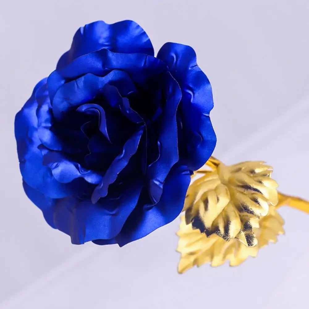 Safe Golden Foil Rose Flower Golden Foil Rose Flower Artificial Rose Flower Simulation Gold Foil Rose Pendant Home Decor