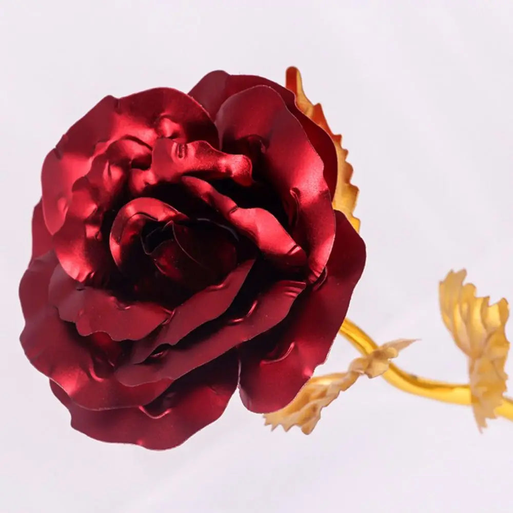 Sichere Goldfolien-Rosenblüte Goldfolien-Rosenblüte Künstliche Rosenblüte Simulations-Goldfolien-Rosenanhänger Heimdekoration