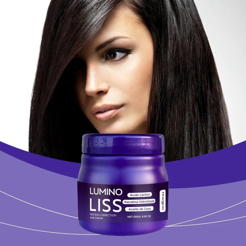 Protein Hair Straightening Cream - Nourishing Formula For Smooth Silky Hair, Reduces Frizz & Improves Manageability