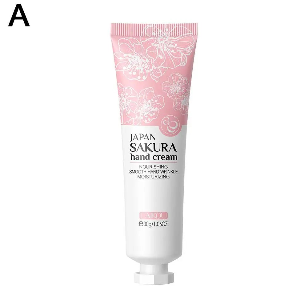 Sakura Hand Cream Skin Soften Nourish Hydrating Anti-drying Deep Repairing Smoothing Hand Care Cracked Repair Products