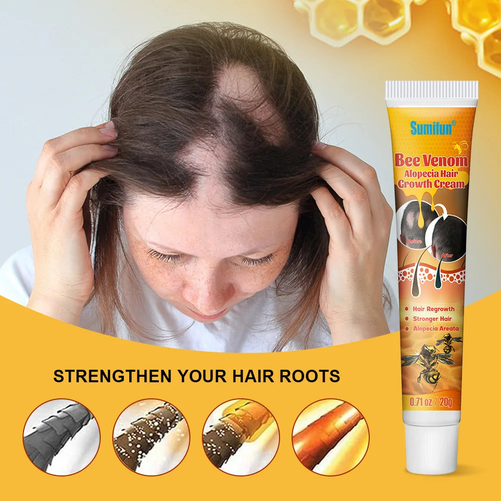 Hair Growth Cream Serum Fast Regrowth Essential Capsule Anti Hair Loss Baldness Reduce Damaged Scalp Treatment For Women Men