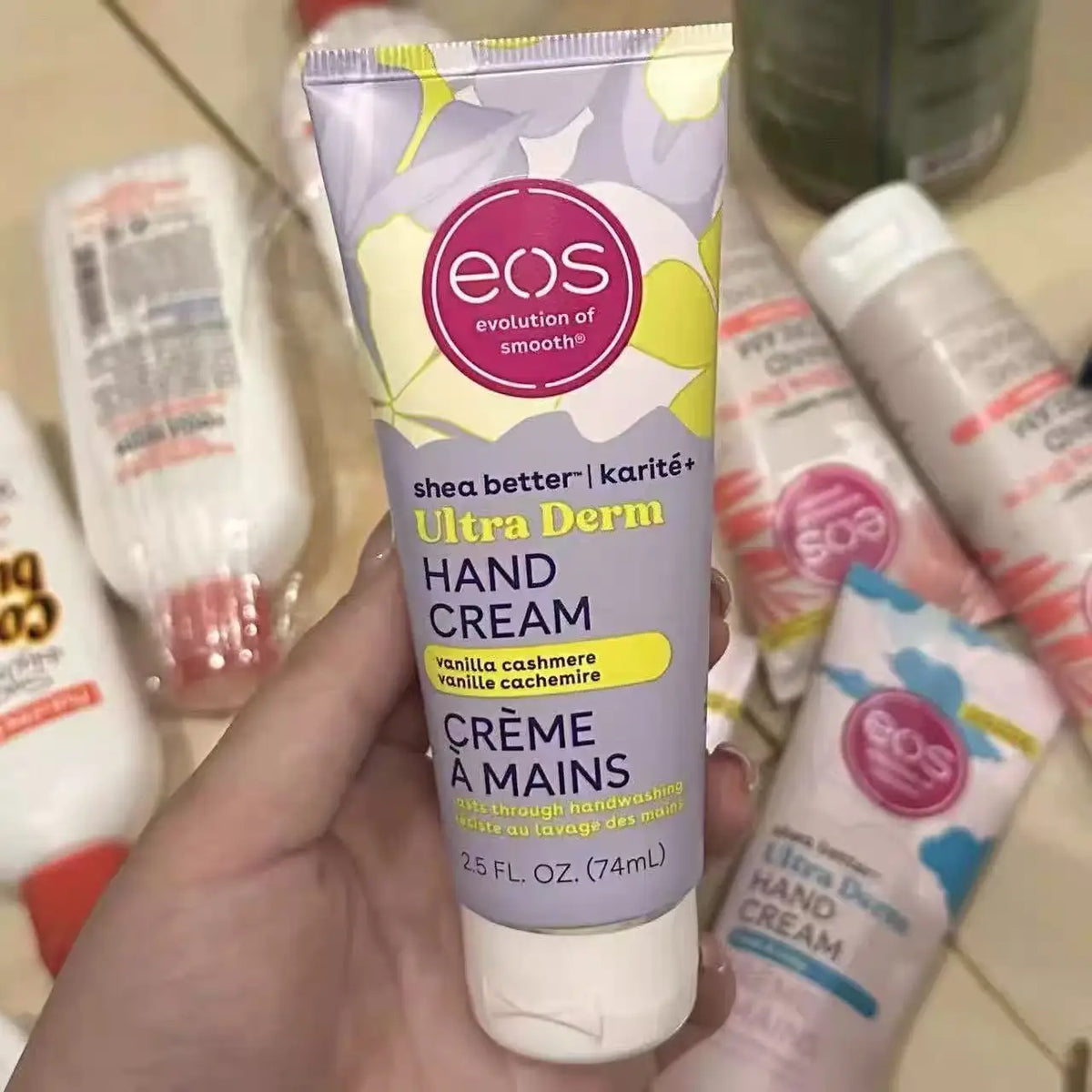 EOS Shea Better 74ml Ultra Derm Moisturizing Hand Cream Shea Butter Enriched Dry Cracked Skin Quick Absorb Non Greasy Hands Care