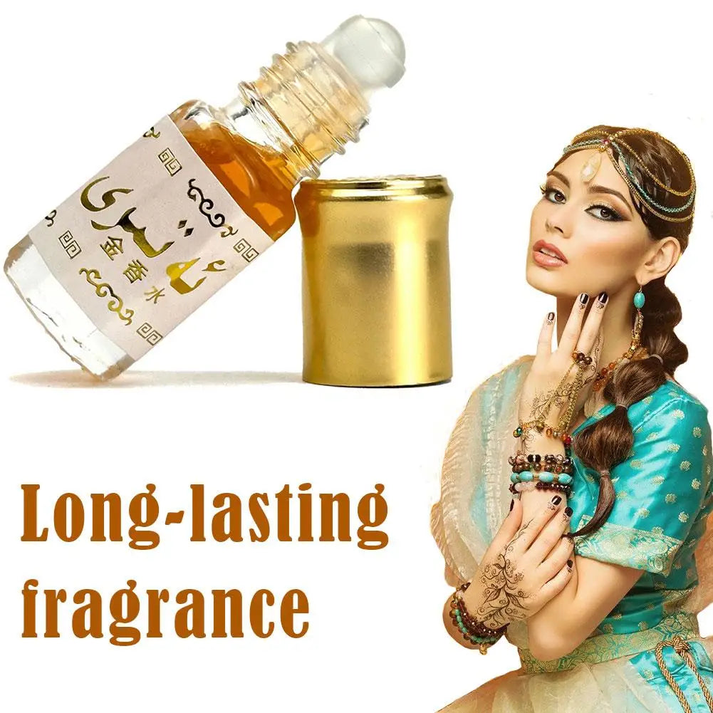 Arabian Gold Parfümöl Roll-On, langanhaltender Duft, Unisex-Körperparfüm, tragbarer, langanhaltender Körperduft