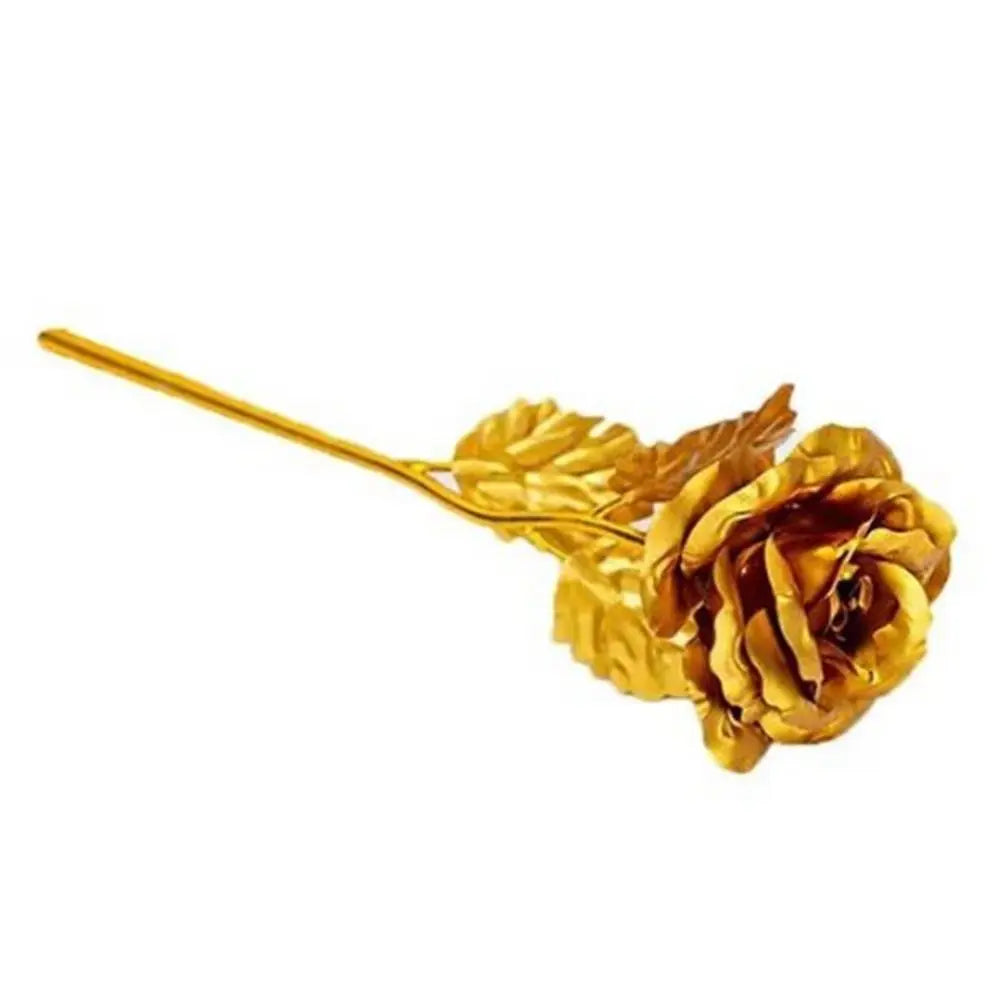 Sichere Goldfolien-Rosenblüte Goldfolien-Rosenblüte Künstliche Rosenblüte Simulations-Goldfolien-Rosenanhänger Heimdekoration