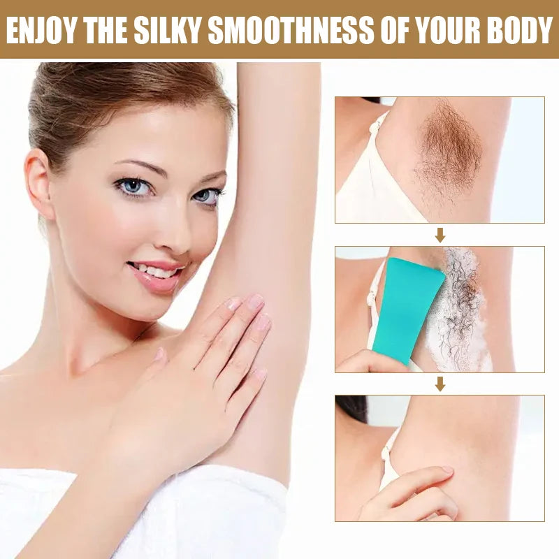 150g Large Capacity Coconut-Scented Hair Removal Cream, Single-Use, Effective for 3 Months, Instant Hair Removal, Non-Irritating, Light Beige, Smooth and Residue-Free, Semi-Permanent, Suitable for Hair Removal on the Face, Li