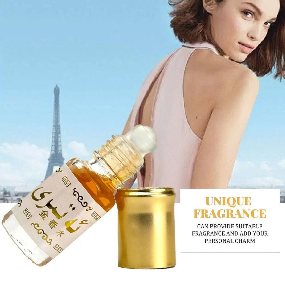 Arabian Gold Parfümöl Roll-On, langanhaltender Duft, Unisex-Körperparfüm, tragbarer, langanhaltender Körperduft