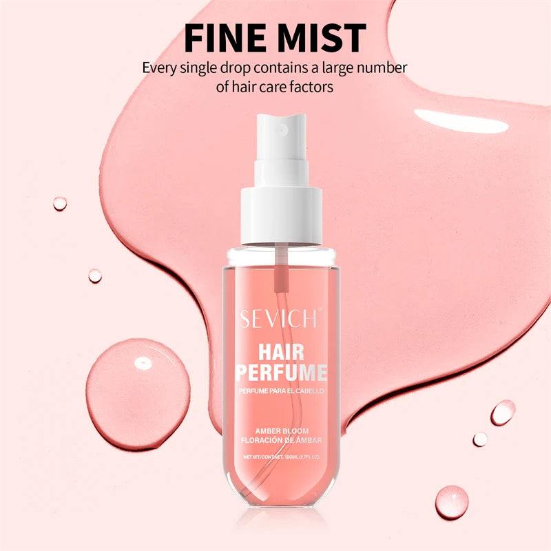 80 ml Haarparfüm, langanhaltender natürlicher Duft, Haarspray-Flüssigkeit mit Pflanzenextrakten, feuchtigkeitsspendende Haarpflege, Haar-Spray für Männer und Frauen
