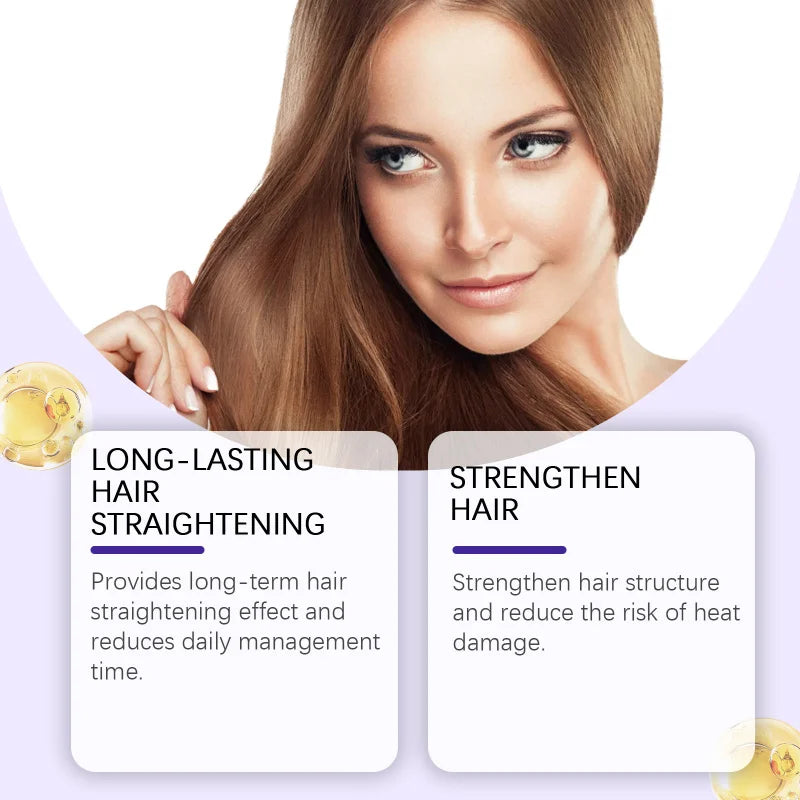 Protein Hair Straightening Cream - Nourishing Formula For Smooth Silky Hair, Reduces Frizz & Improves Manageability